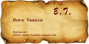 Buro Tessza névjegykártya
